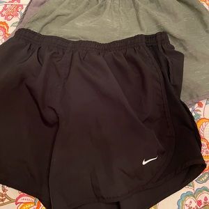 Two pairs girls extra-large dry fit Nike shorts excellent condition